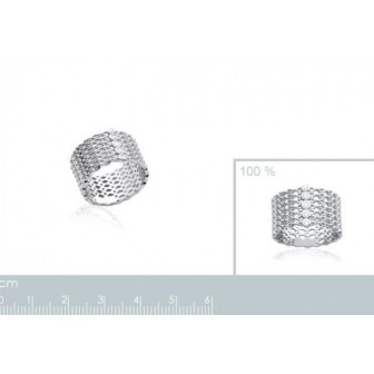 Bague argent rhodiée 925/000 oz - BCGFCBA