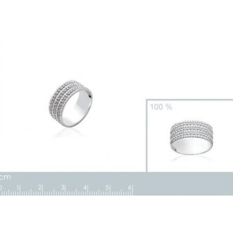 Bague argent rhodiée 925/000 oz - BCGFHBA