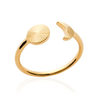 Bague plaqué-or 750/000 3 microns CCGFAAA