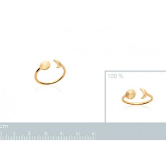 Bague plaqué-or 750/000 3 microns - CCGFAAA