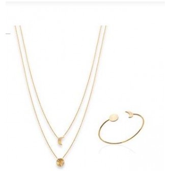 Collier plaqué-or 750/000 3 microns -JCBFDE