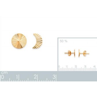 Boucle d'oreilles plaqué-or 750/000 3 microns-CFEJDAA
