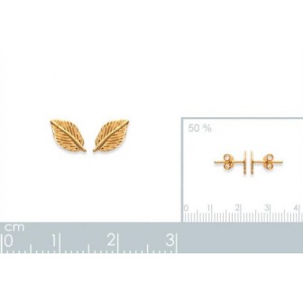 Boucles d'oreilles plaqué-or 750/000 3 microns -cedgbaa