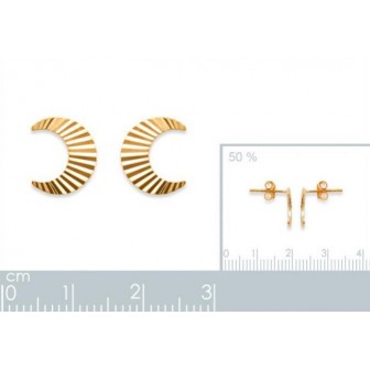 Boucles d'oreilles plaqué-or 750/000 3 microns -CFEJEAA