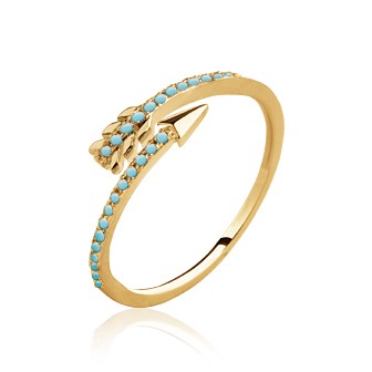 Bague plaqué-or 750/000 5 microns pierres synthétiques - CCDEADA