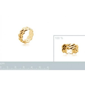 Bague plaqué-or 750/000 3 microns -CCGFGAA