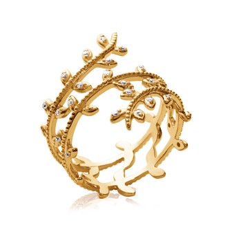 Bague plaqué-or 750/000 5 microns-CCGBJBA