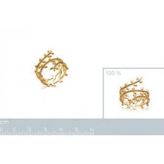 Bague plaqué-or 750/000 5 microns-CCGBJBA
