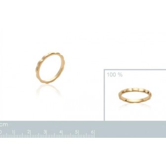 Bague alliance plaqué-or 750/000 3 microns -CBFFHAA