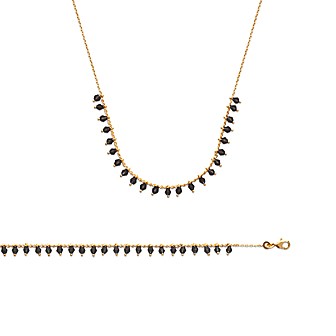 Bracelet plaqué-or 750/000 3 microns et cristal 290NJU8