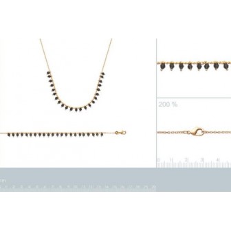 Bracelet plaqué-or 750/000 3 microns et cristal-CJAJCGBI