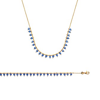 Collier plaqué-or 750/000 3 microns et cristal-CJAJCHEC
