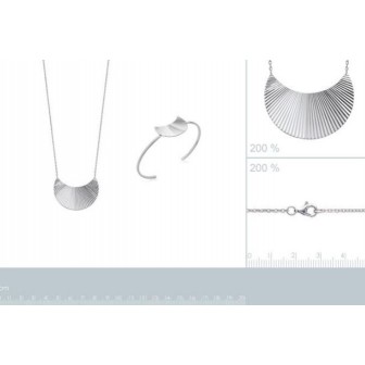 Collier argent 925/000 rhodiée -HCBFBIEF