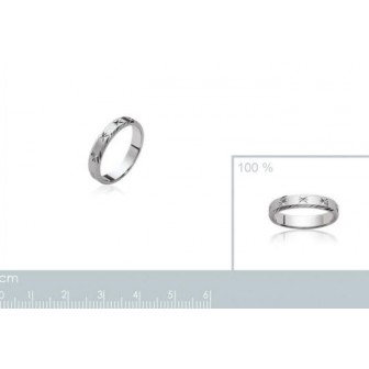 Alliance mixte argent rhodiée 925/000 -HCEJIAAD