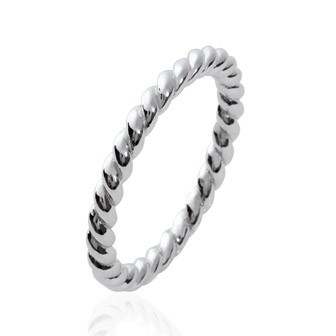 Bague alliance argent rhodiée 925/000-HCGCAAA