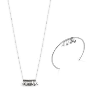 Collier argent rhodiée ethnique 925/000-HCBEJFEF