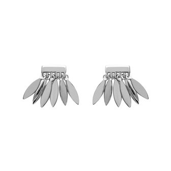Boucles d'oreilles argent rhodiée ethnique 925/000- HFEFEAA