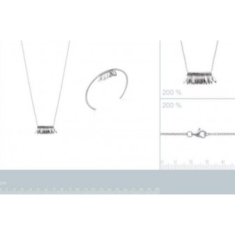 Jonc argent rhodiée 925/000 -HCBEJFFG