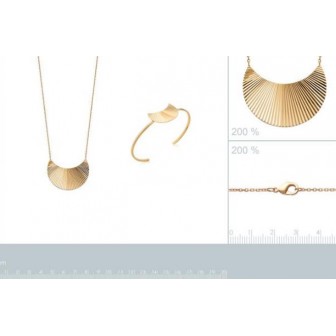 Jonc plaqué-or 750/000 3 microns -JCBFBIFI