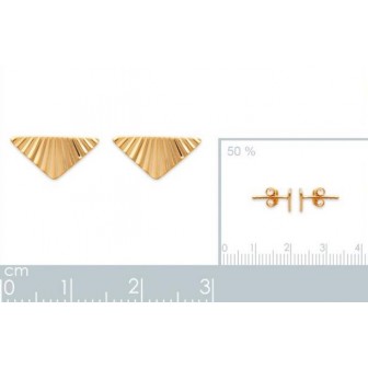 Boucles d'oreilles plaqué-or 750/000 3 microns -CFEIDAA