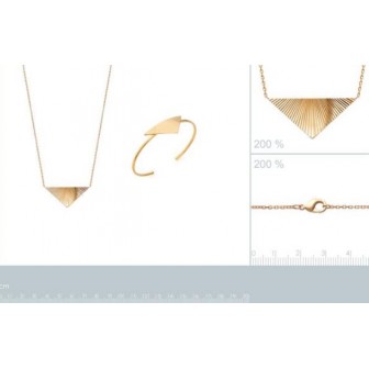 Collier plaqué-or 750/000 3 microns -JCBFBJEF