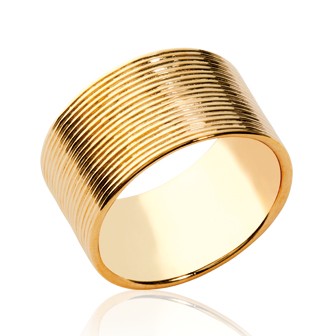 Bague plaqué-or 750/000 3 microns-CCGDAAA