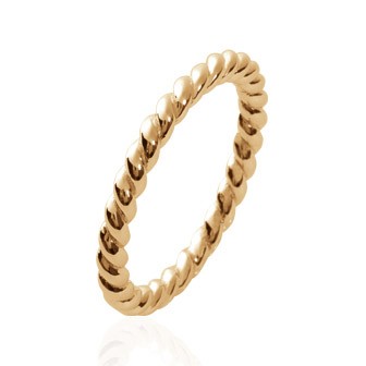 Bague plaqué-or 750/000 3 microns CCGCAAA