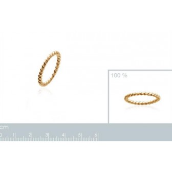 Bague plaqué-or 750/000 3 microns - CCGCAAA