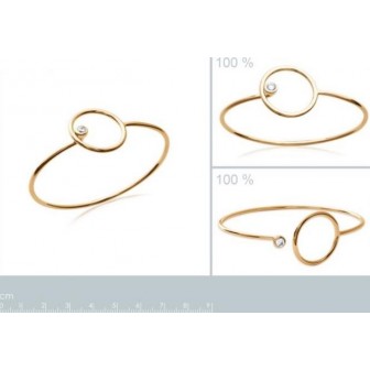 Jonc plaqué-or 750/000 3 microns oz-JHBJGAFI