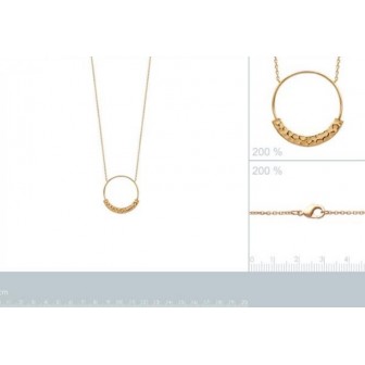 Collier plaqué-or 750/000 3 microns -JCBFGAEF