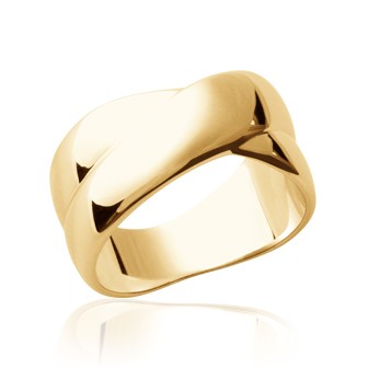 Bague plaqué-or 750/000 3 microns -CCGEEAA