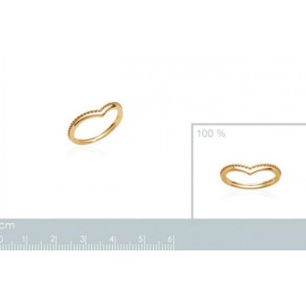 Bague plaqué-or 750/000 3 microns-CCGBEAA