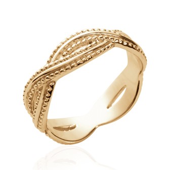 Bague plaqué-or 750/000 3 microns - CCGBFAA