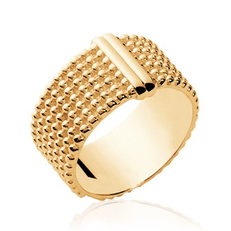 Bague plaqué-or 750/000 3 microns - CCGCIAA