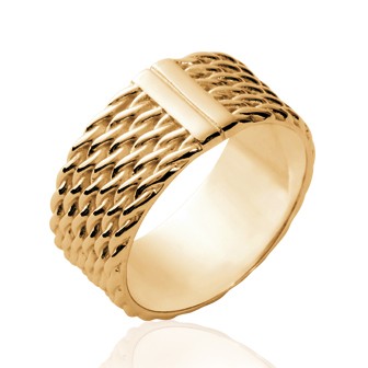 Bague plaqué-or 750/000 3 microns - CCGCHAA