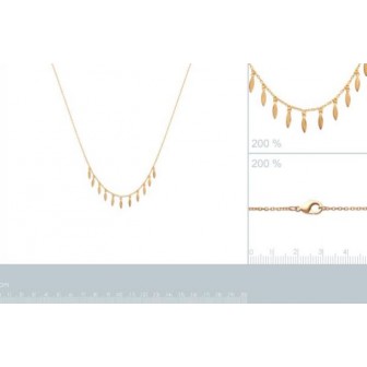 Collier plaqué-or 750/000 3 microns - JCBEJGEF