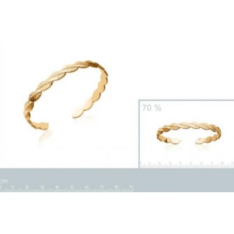 Jonc plaqué-or 750/000 3 microns -JCBEIDFI