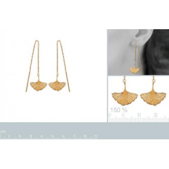 Boucles d'oreilles plaqué-or 750/000 3 microns - CFEIJAA