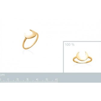 Bague plaqué-or 750/000 3 microns - CCEJFAA