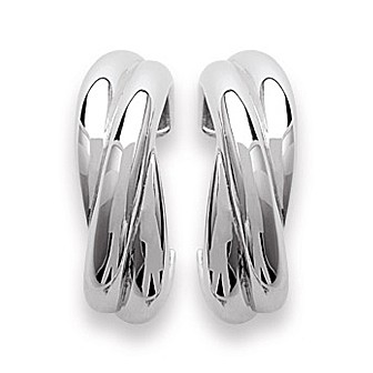 Créoles argent rhodiée 925/000-HGCAEAA