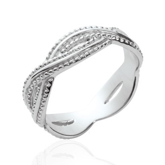 Bague argent rhodiée 925/000 HCGBFAA