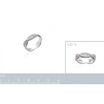 Bague argent rhodiée 925/000 - HCGBFAA