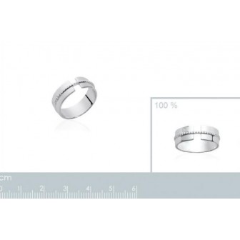Bague argent rhodiée 925/000 oz- BCGCCBA