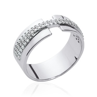 Bague argent rhodiée 925/000 oz BCGCEBA