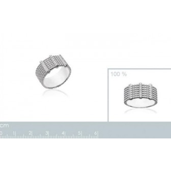 Bague argent rhodiée 925/000 oz-BCGCBBA