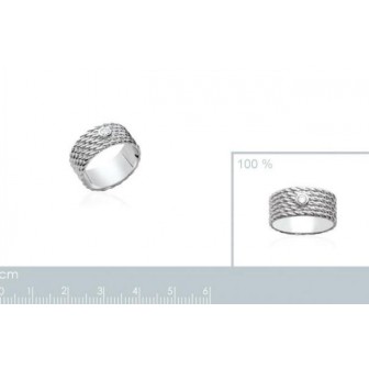 Bague argent rhodiée 925/000 oz-BCGBHBA