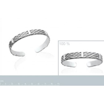 Jonc argent rhodiée 925/000 -HCBFCFFI