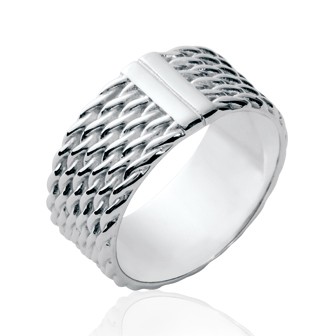 Bague argent rhodiée 925/000 HCGCHAA