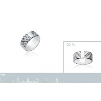 Bague argent rhodiée 925/000 - HCGCHAA