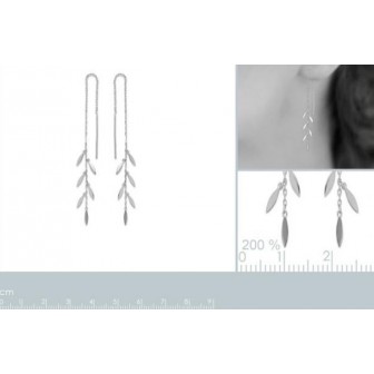 Boucles d'oreilles argent rhodiée 925/000 -HFEFIAA